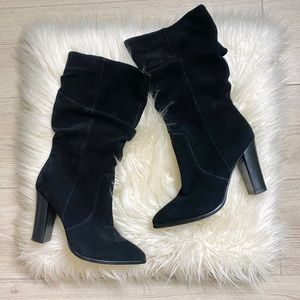 •Tahari• NEW Suede Slouch Heel Boots